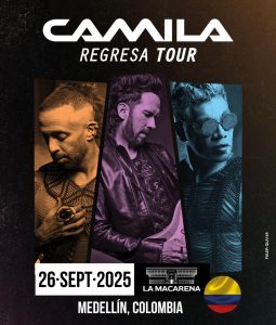 Camila regresa a Colombia con su formación original en el marco del “REGRESA Tour” 2025