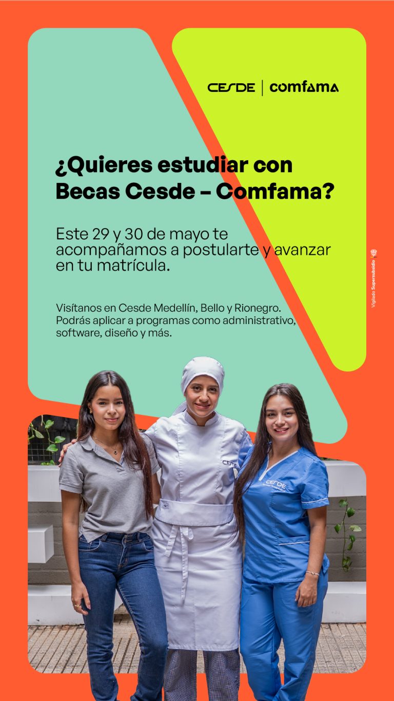 Comfama y Cesde impulsan nuevas oportunidades educativas con becas de hasta el 70%
