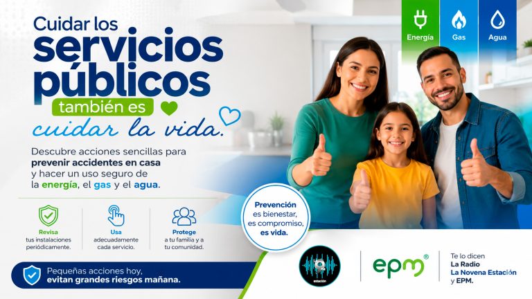 La Radio La Novena Estación y EPM invitan a fortalecer la cultura del uso seguro de los servicios públicos
